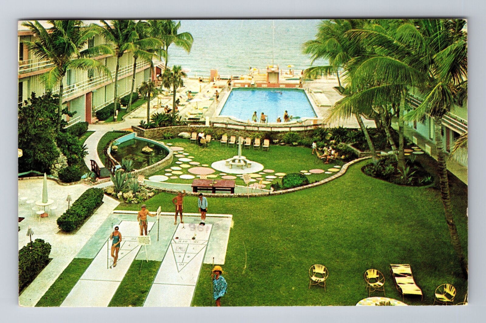 Miami Beach FL-Florida, Chateau Resort Hotel, Advertise, Vintage c1963 Postcard