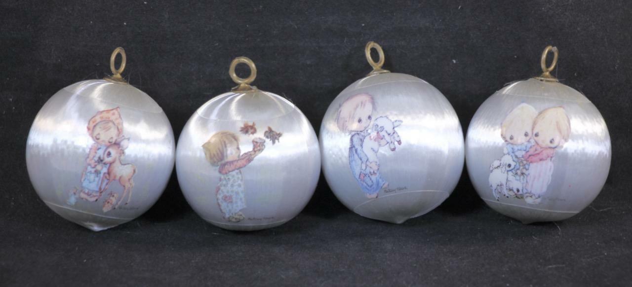 Fifteen (15) 1975 Hallmark Betsey Clark Miniature Satin Ball Ornaments