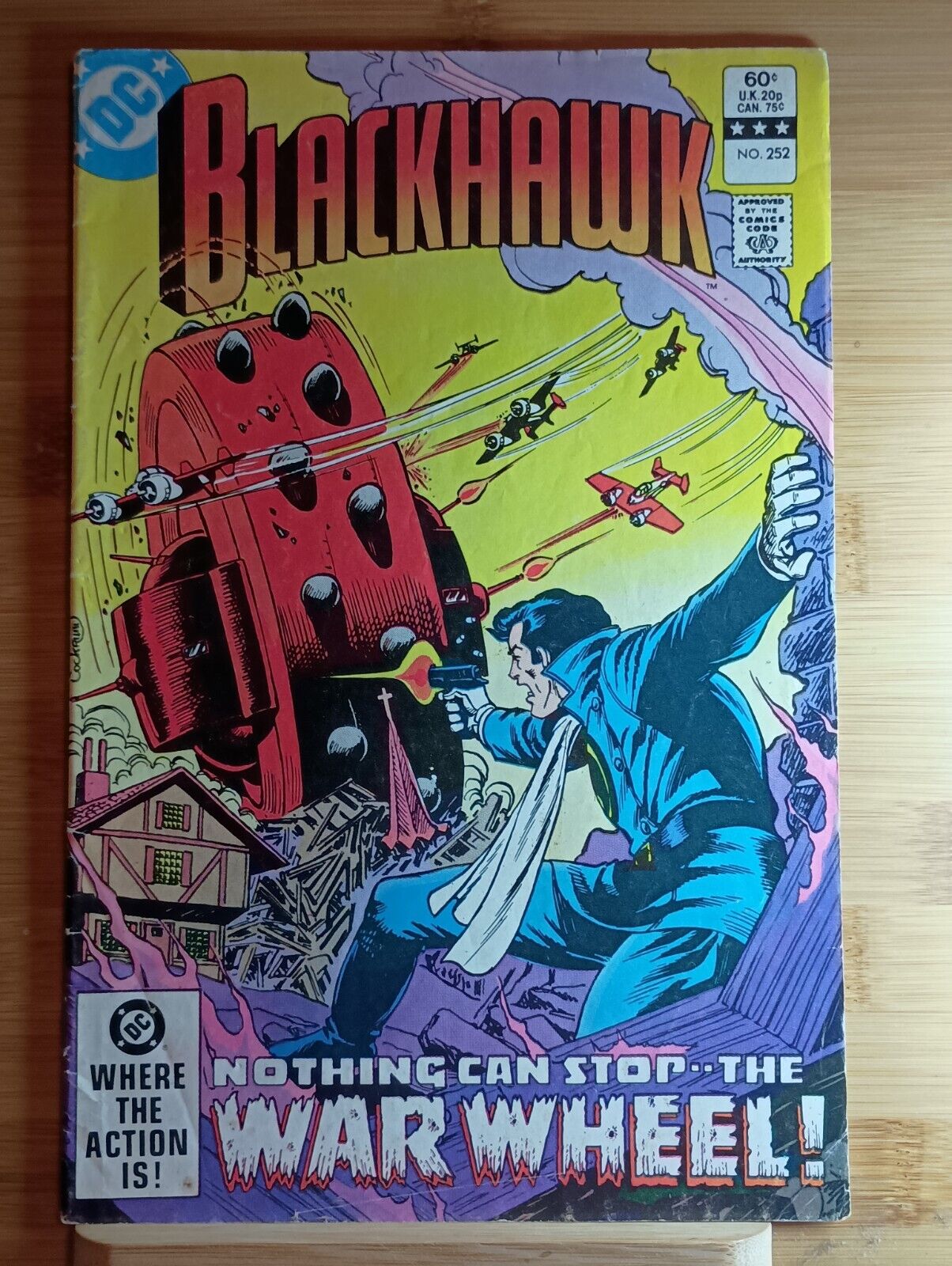 1982 DC Comics Blackhawk 252 Dave Cockrum Direct Edition Cover Variant 