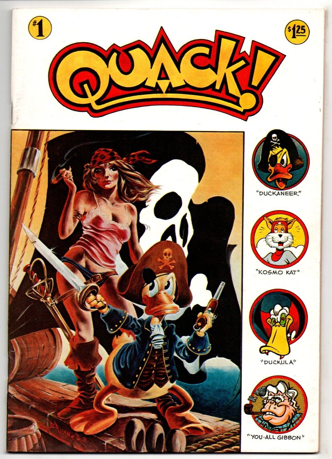 Quack #1 (1976)  STAR*REACH PRODUCTIONS - Cover art by Frank Brunner
