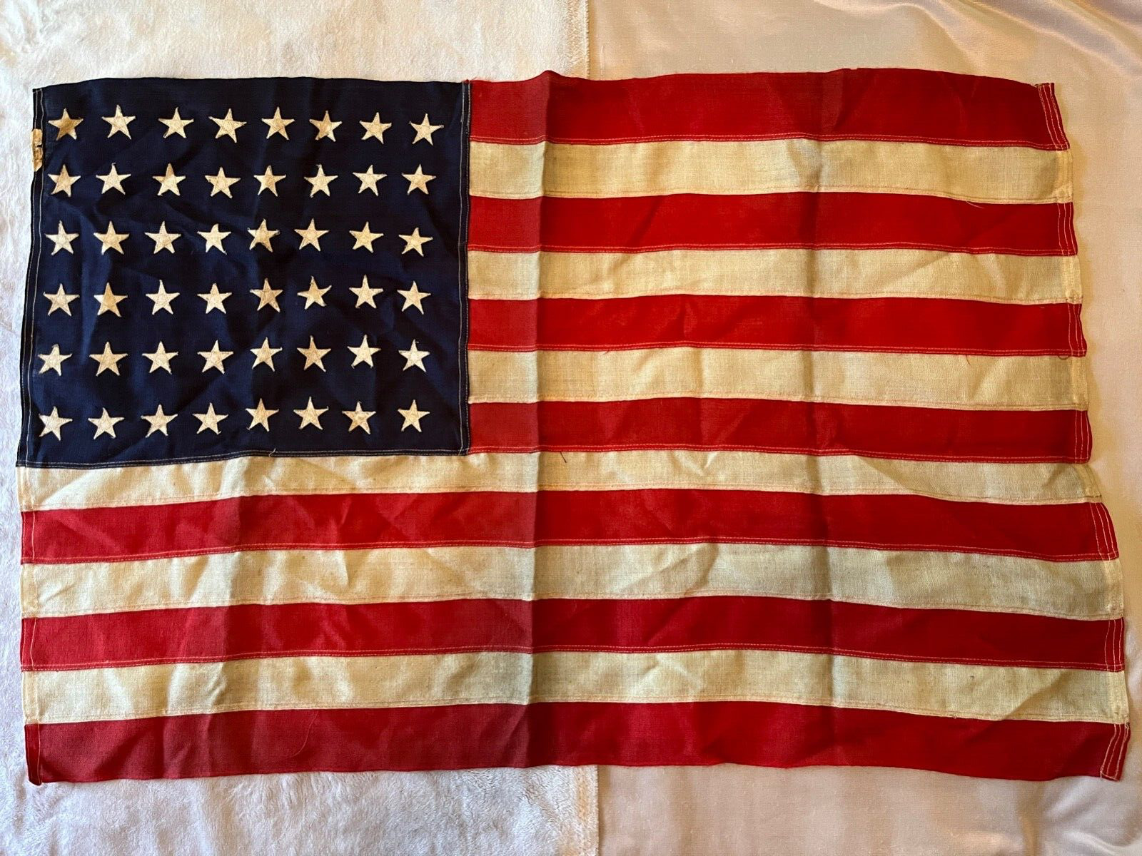 Vintage Antique 48 Star American Flag, 23\