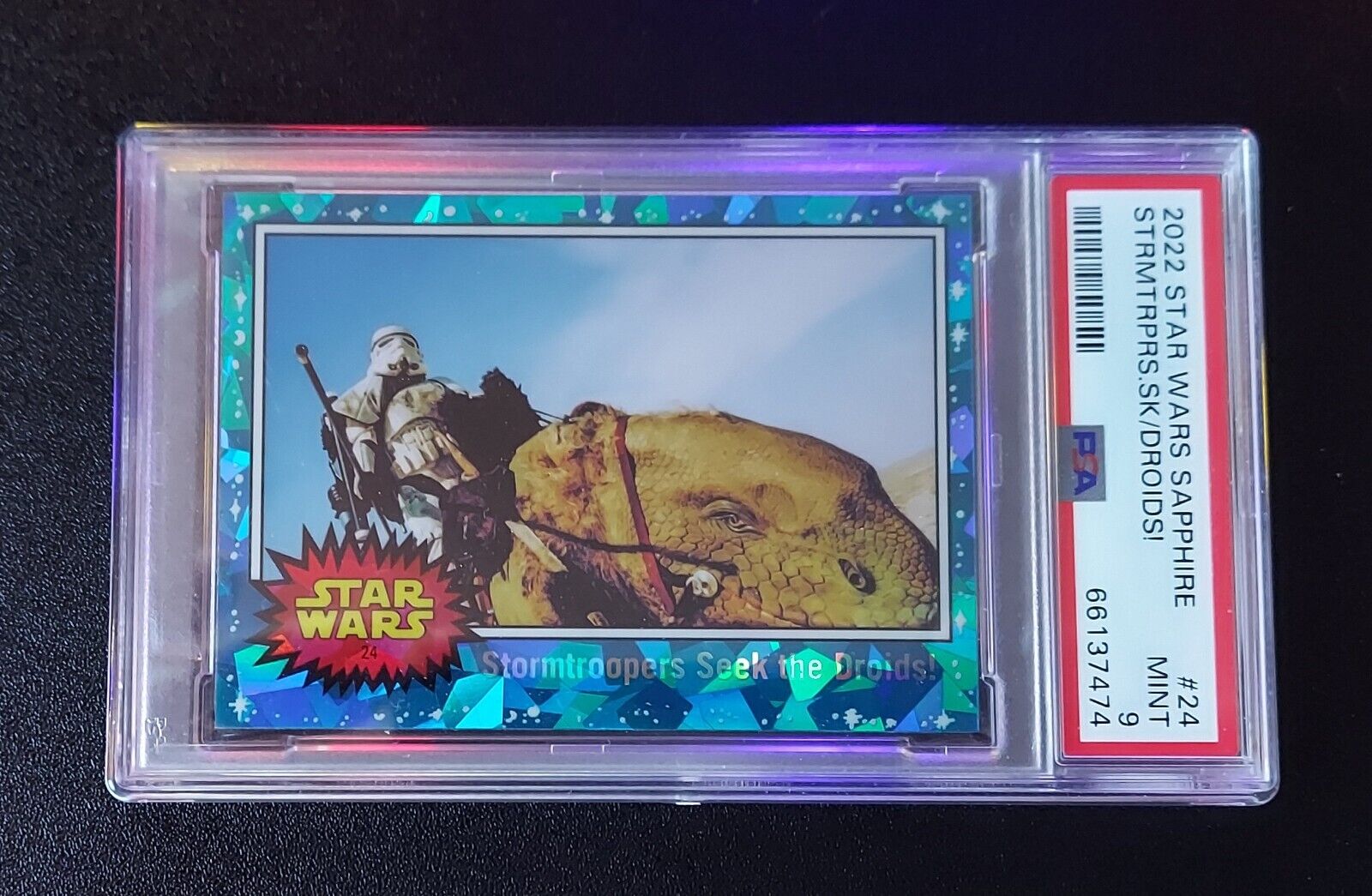 2022 Topps Chrome Star Wars Stormtroopers seed the Droids #24 PSA 9 MINT Vintage