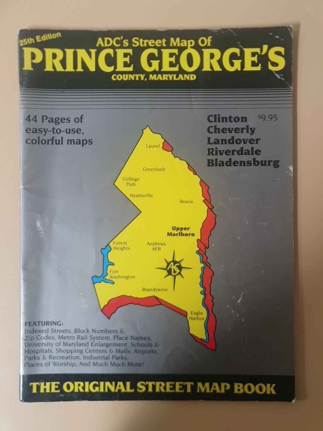 ADC's Street Map Of Prince George's County, Maryland (1994)