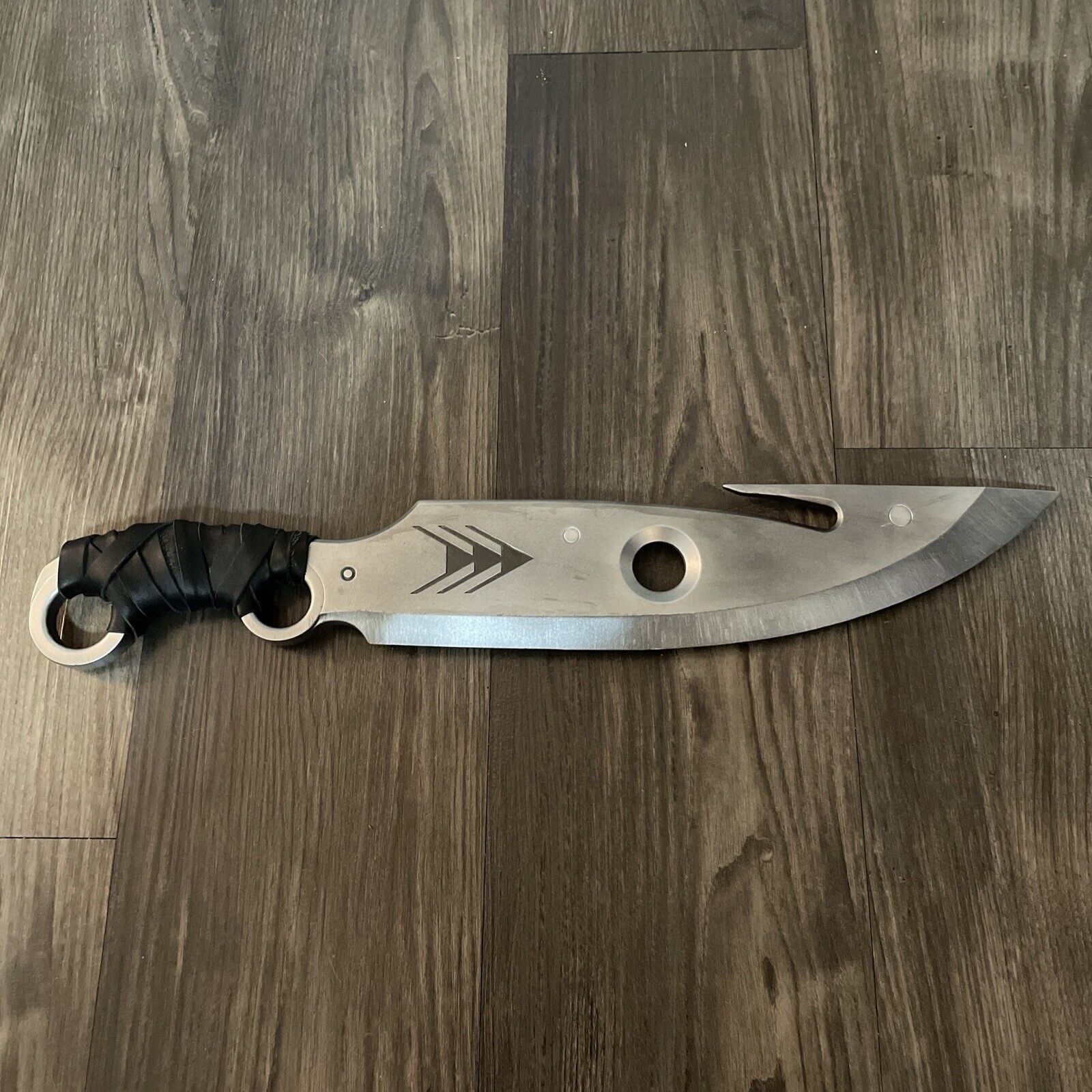 3D Printed Hunter Knife With Leather Handle By MetGuns