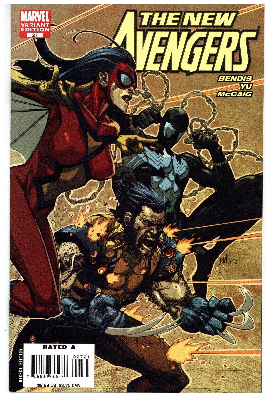 New Avengers # 27   NEAR MINT    4/2007    Leinil Yu Variant Edition  Echo & E