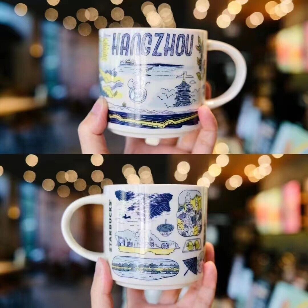 New 2022 China starbucks Been There Series 14oz Ceramic Hangzhou City Mug