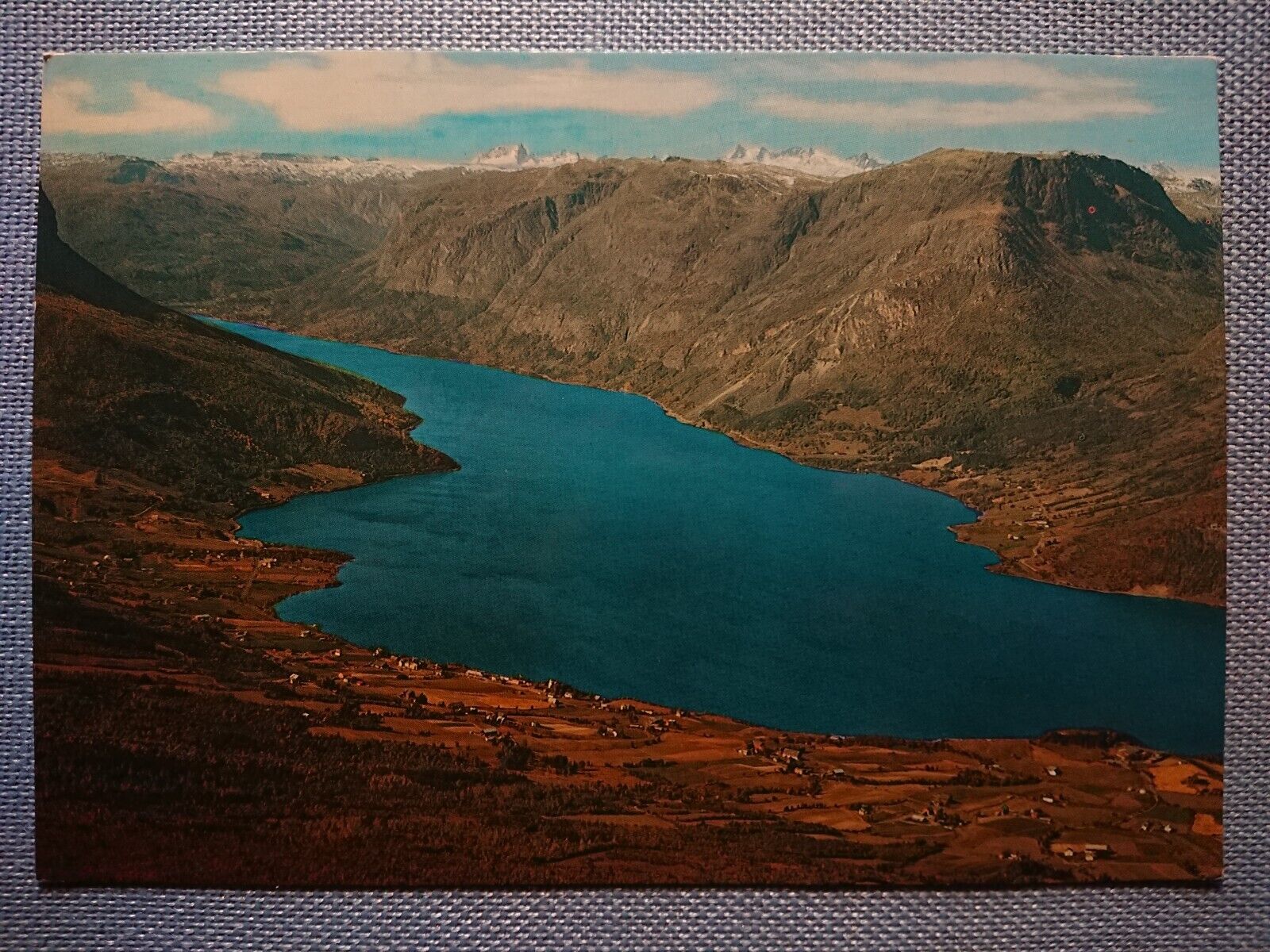 Old Postcard Ak Norway Vang IN Valdres Sperillen Fjord