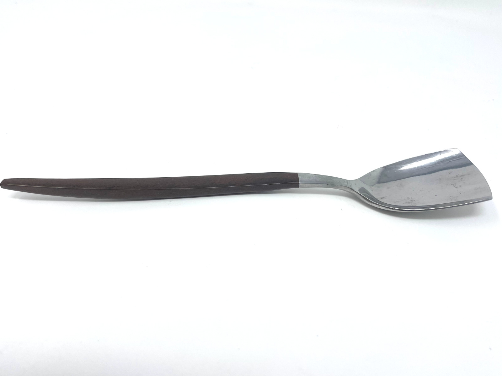 Vintage EKCO ETERNA Mid Century Canoe Muffin Sugar Shovel Spoon Flatware 7.5\