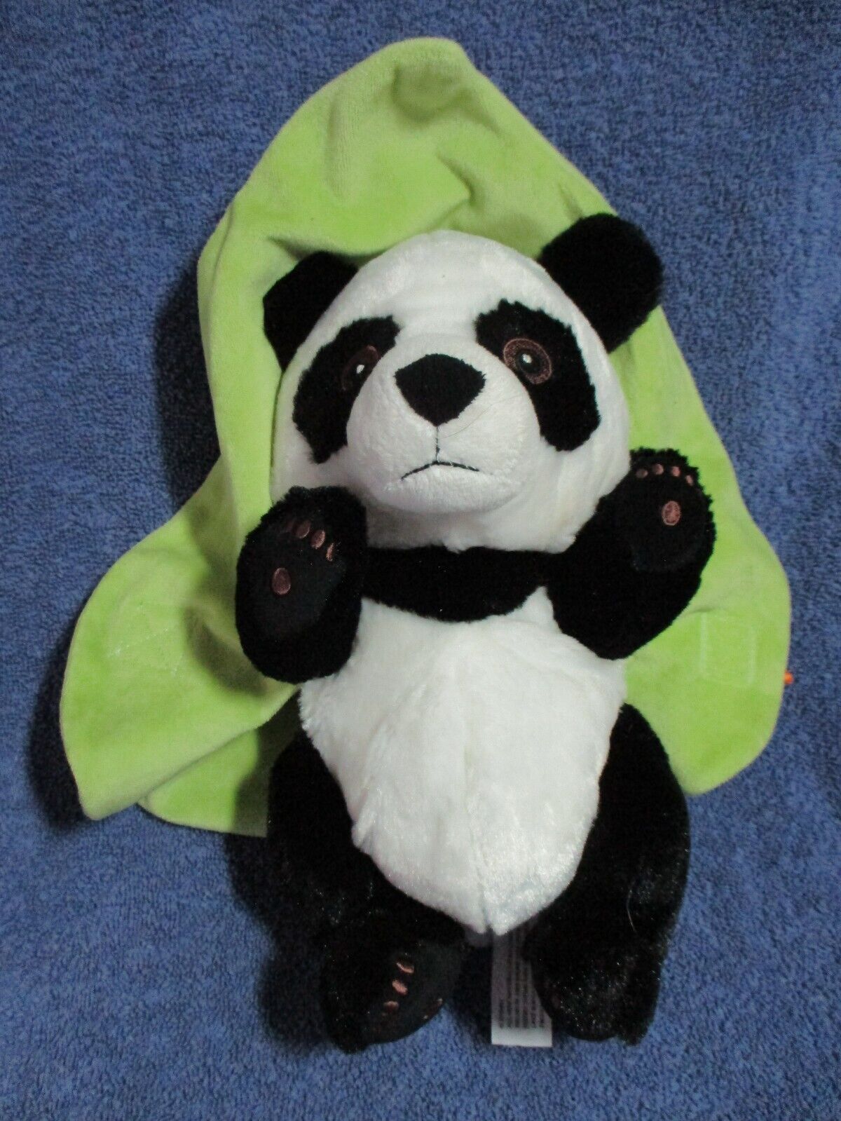 Disney Parks Babies Panda Bear with Green Leaf Swaddle Blanket