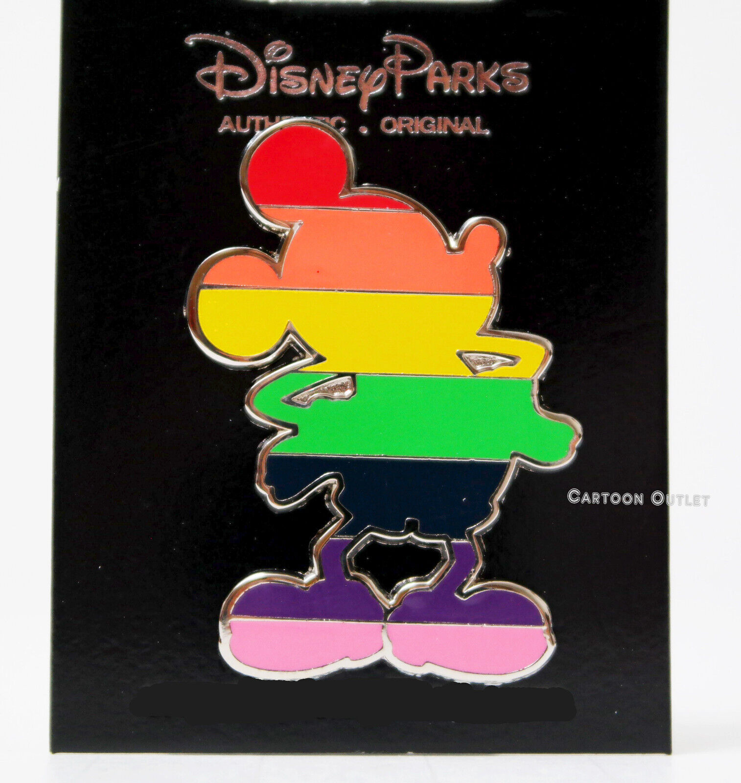Disney 2023 Pride Collection Pin MICKEY MOUSE Rainbow New Authentic Pin