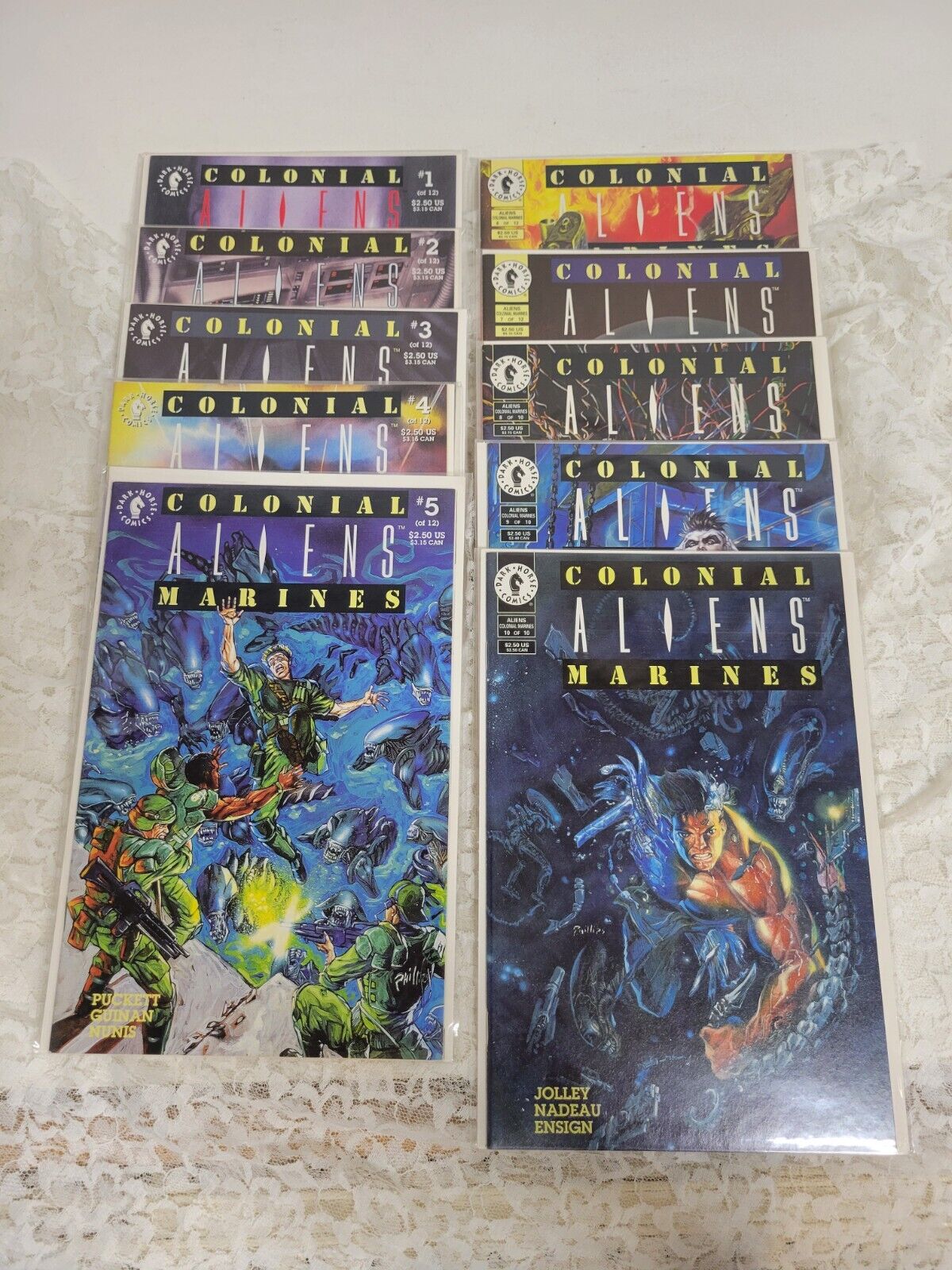Dark Horse Comics Aliens: Colonial Marines #1-10 Complete Set 1993 (VF-NM)