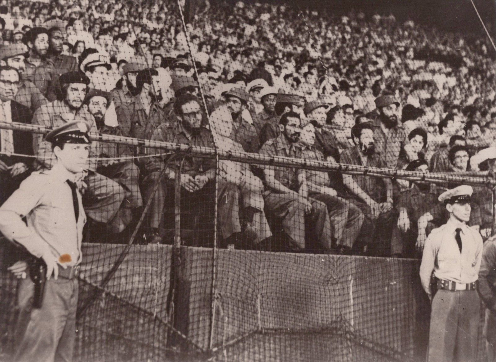 CUBAN BASEBALL CHE GUEVARA + FIDEL CASTRO + CAMILO from Negative 1970s Photo 141