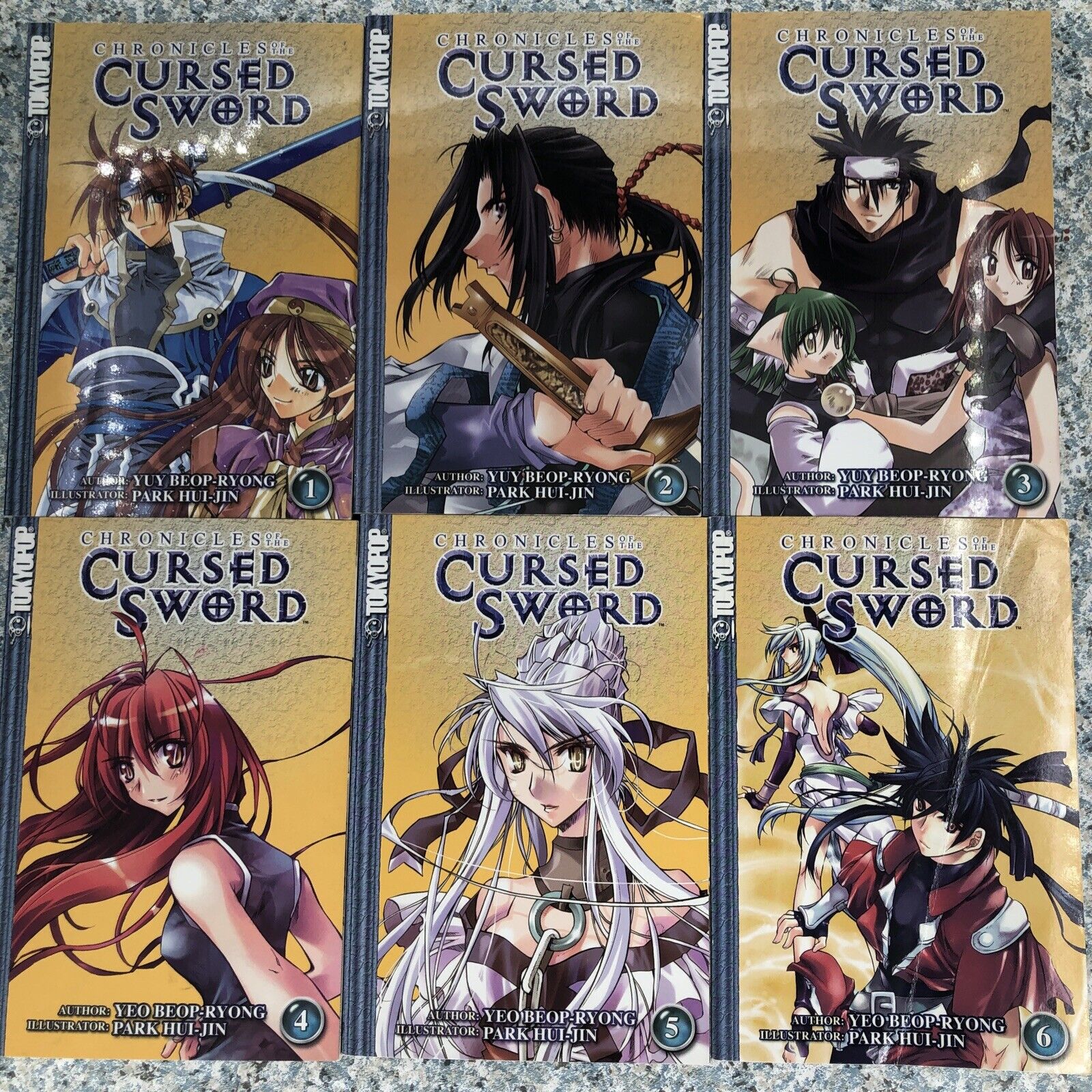 LOT Chronicles of the Cursed Sword Manga Vol 1-6 TokyoPop Yeo Beop-Ryong English