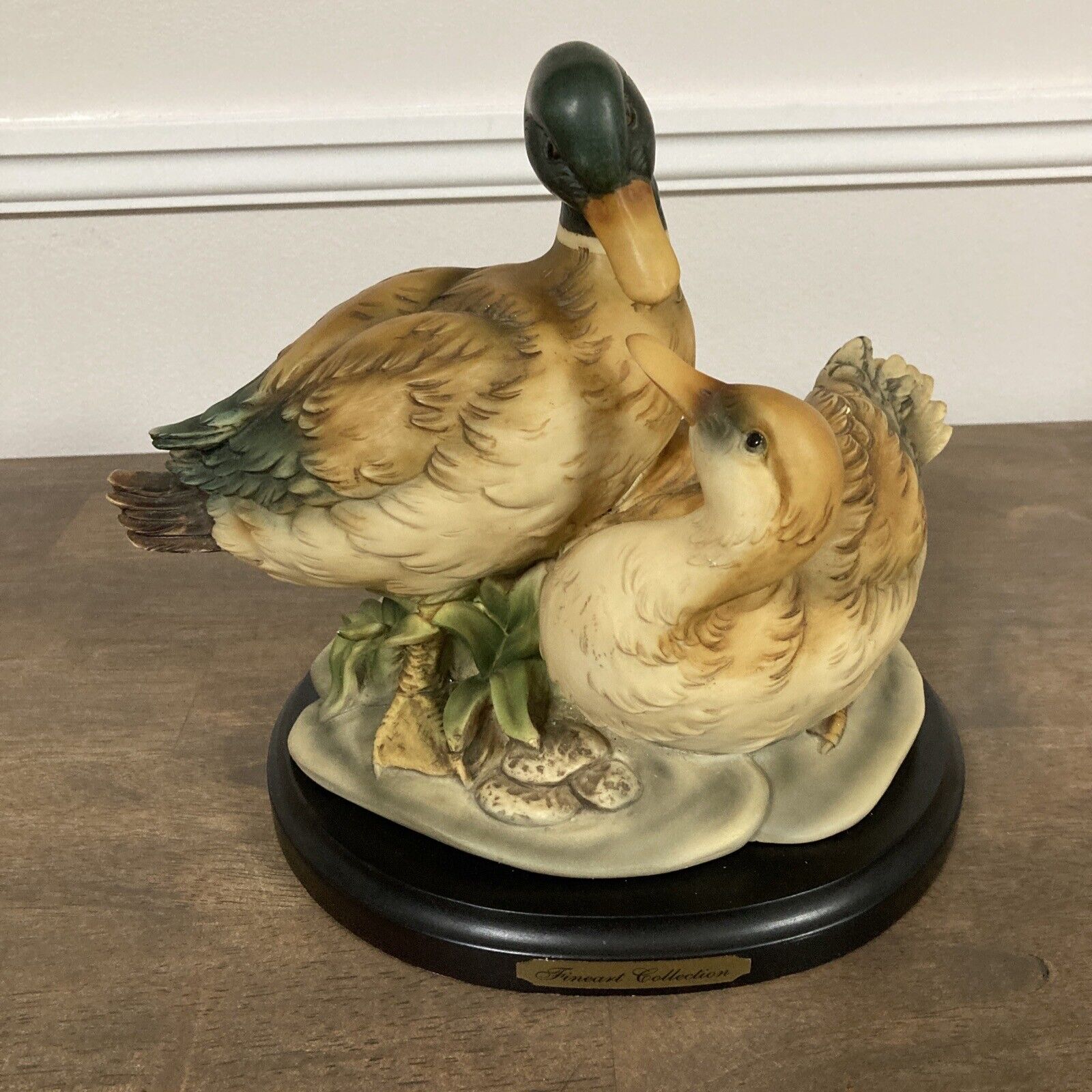 Two Ducks Mallards Fineart Collection Figurine Statue With Base FA20020530 7.5”T