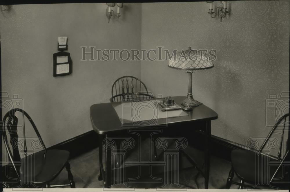 1931 Press Photo Old National Bank Interior - spa30917