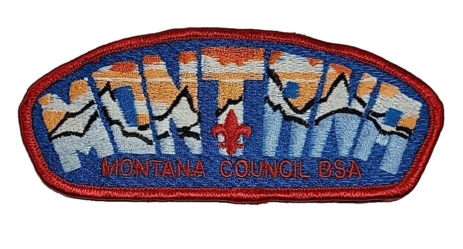 BSA Montana Council CSP Patch RED Bdr. - 1200