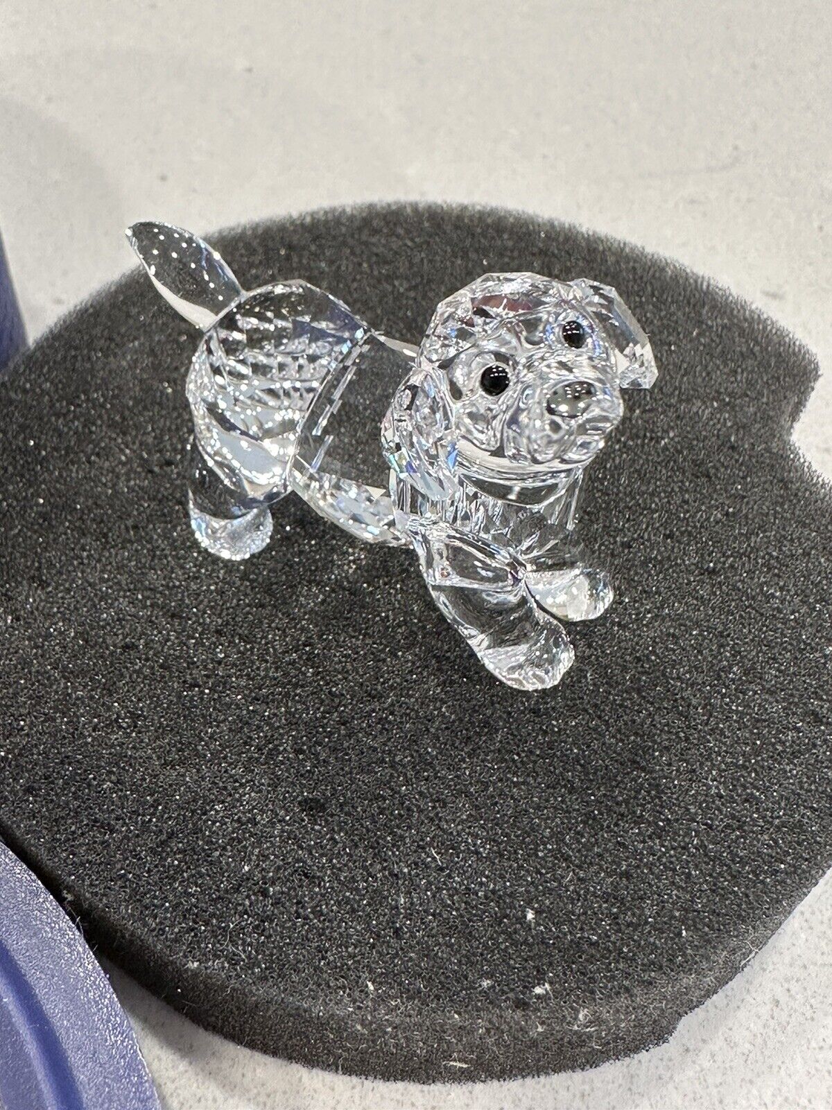 NIB Authentic SWAROVSKI Labrador Puppy Standing Crystal Clear Figurine #5400141