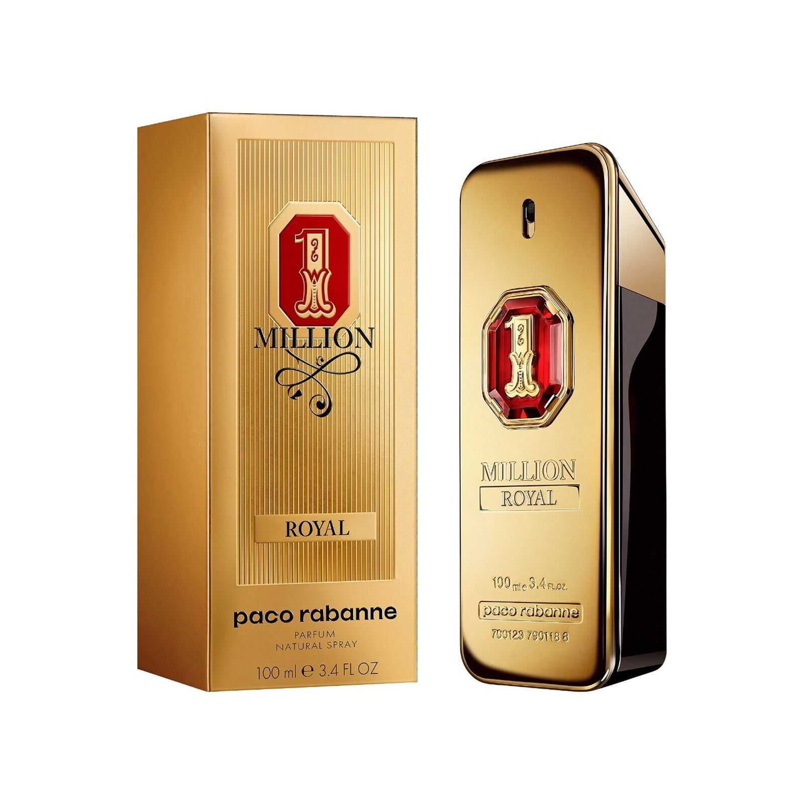 Paco Rabbane One Million Royal Parfum Spray Perfume for Men 3.4 oz Sealed NIB