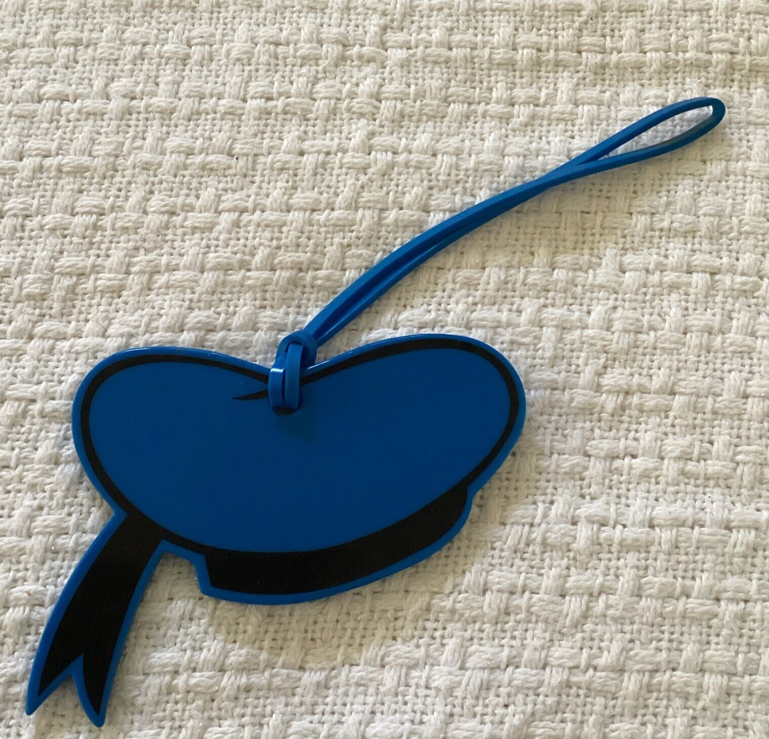 Vintage Disney DONALD DUCK HAT Luggage Tag Soft Rubber