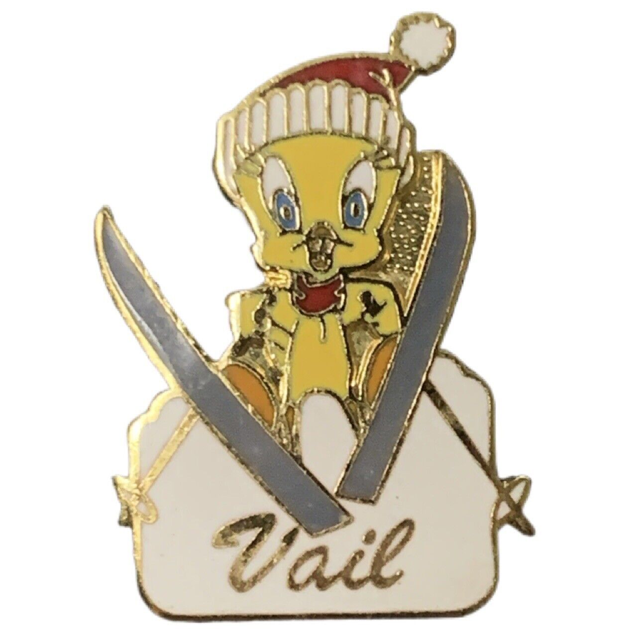 Vintage Vail Ski Resort Tweety Bird Travel Souvenir Pin
