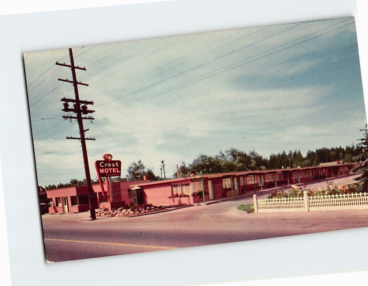 Postcard Crest Motel Seattle Washington USA