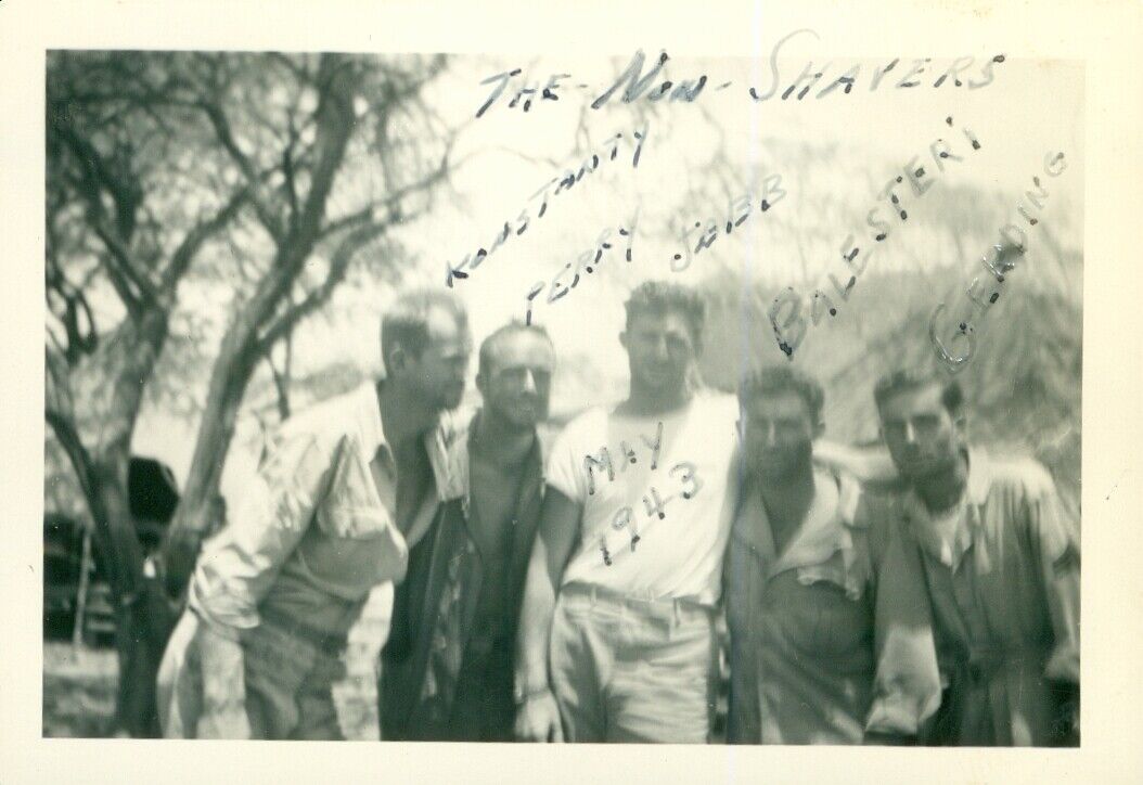  1943 WWII US Army 93rd CA GI\'s ID\'d me, Perry, Gerding, Balesteri Hawaii Photo 