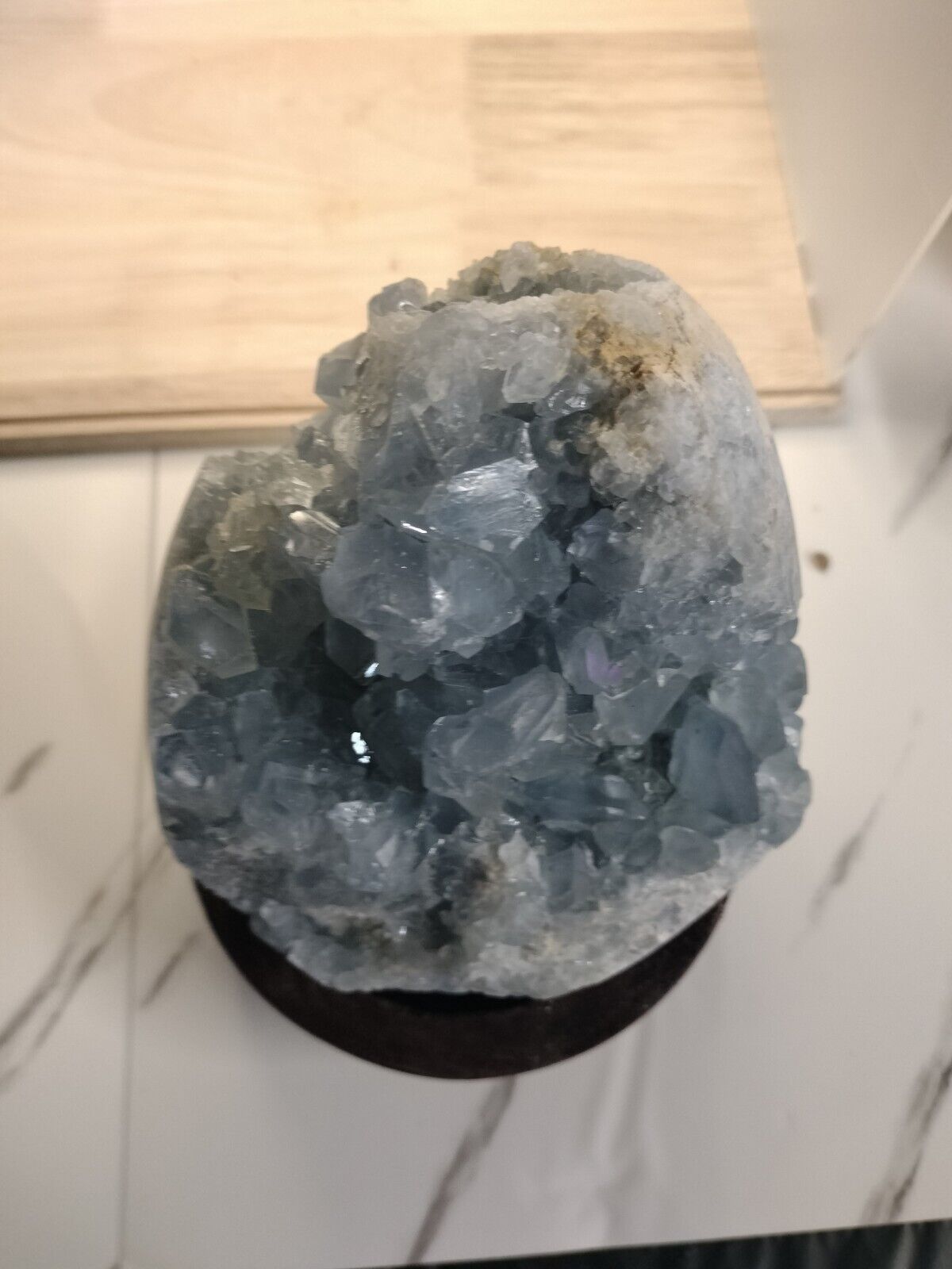10.5 Pound Natural Blue Celestite Crystal Geode