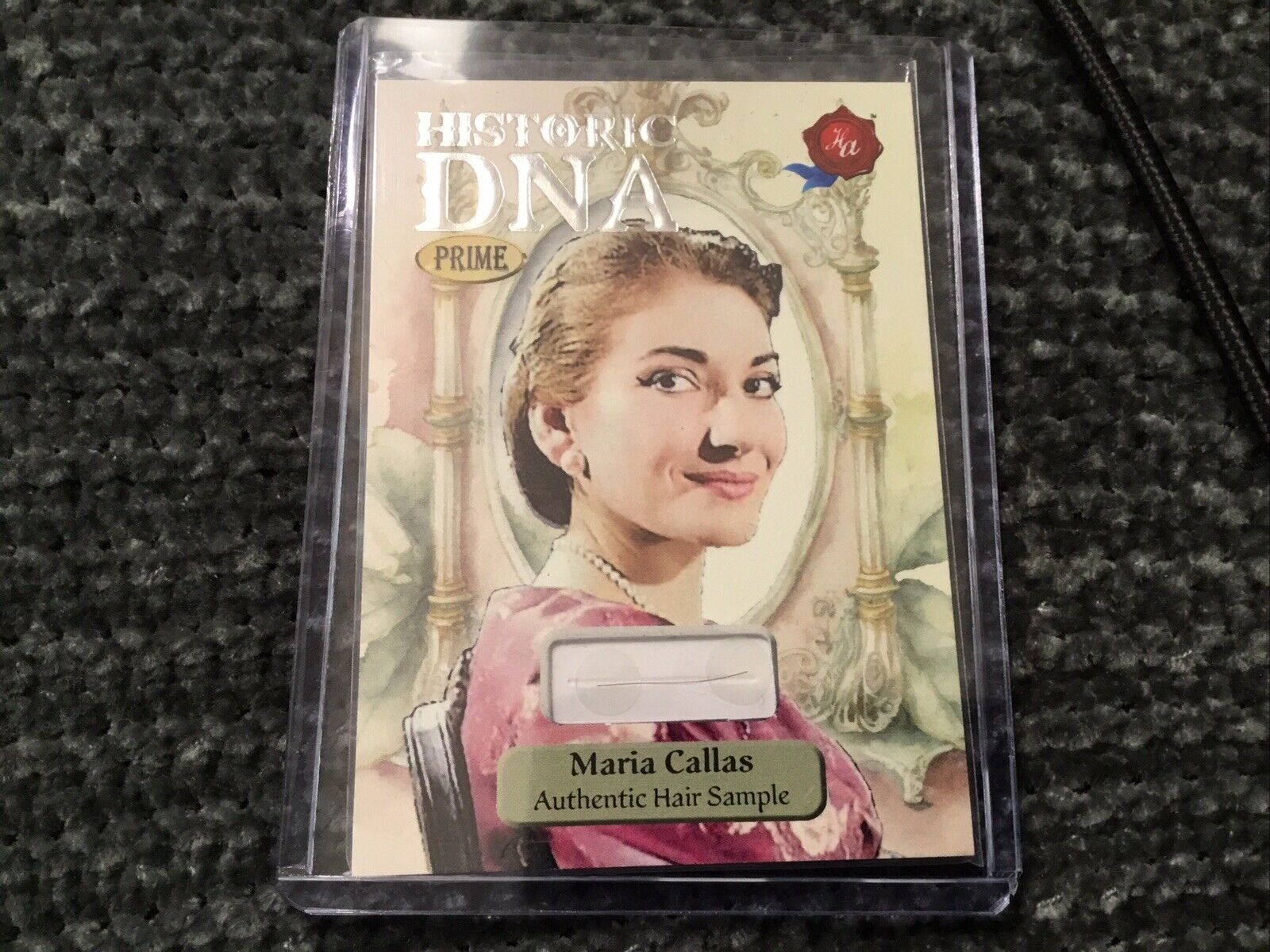 historic autographs dna hair card Famous Greek Soprano Maria Callas 17/22