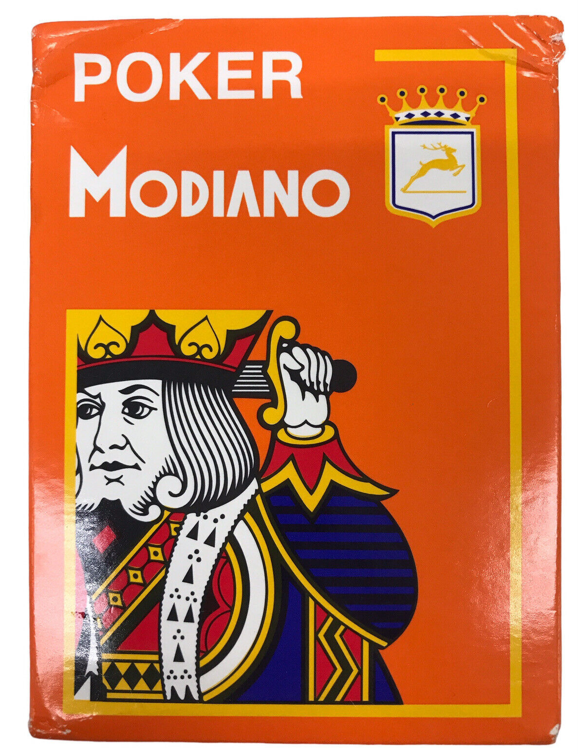 Poker Modiano Orange Playing Cards