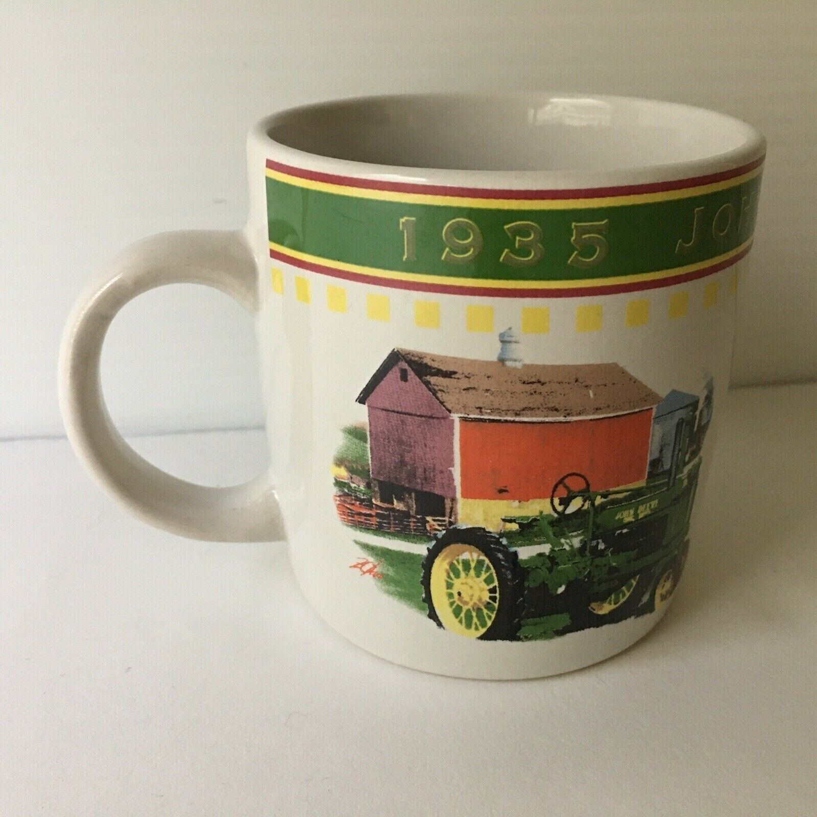 John Deere Gibson Mug Model B 1935 Ceramic Coffee Cup Tractor Barn Licensed