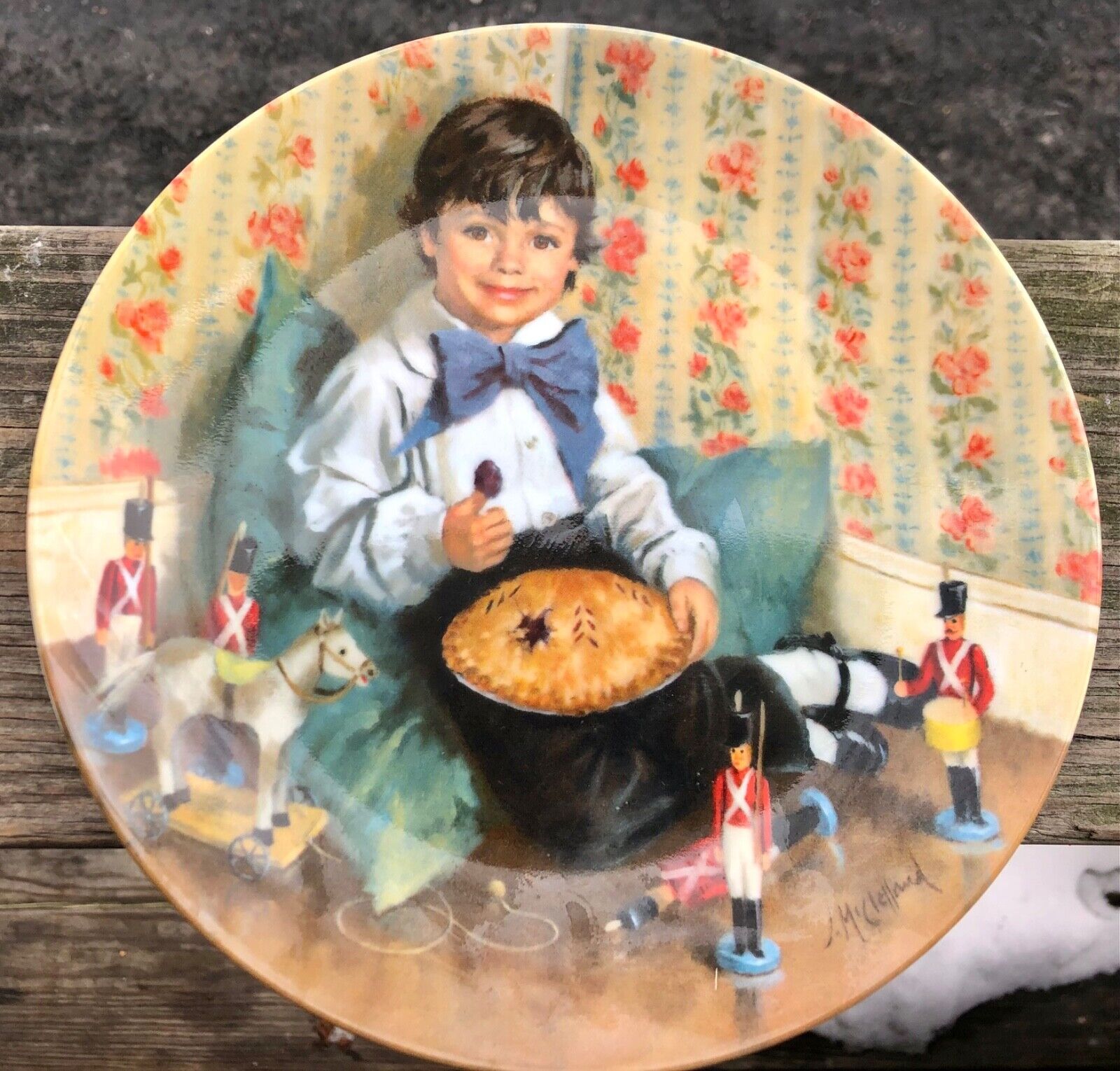 Vintage Little Jack Horner 3 John Mc Clelland SIGNATURES Reco Collector Plate