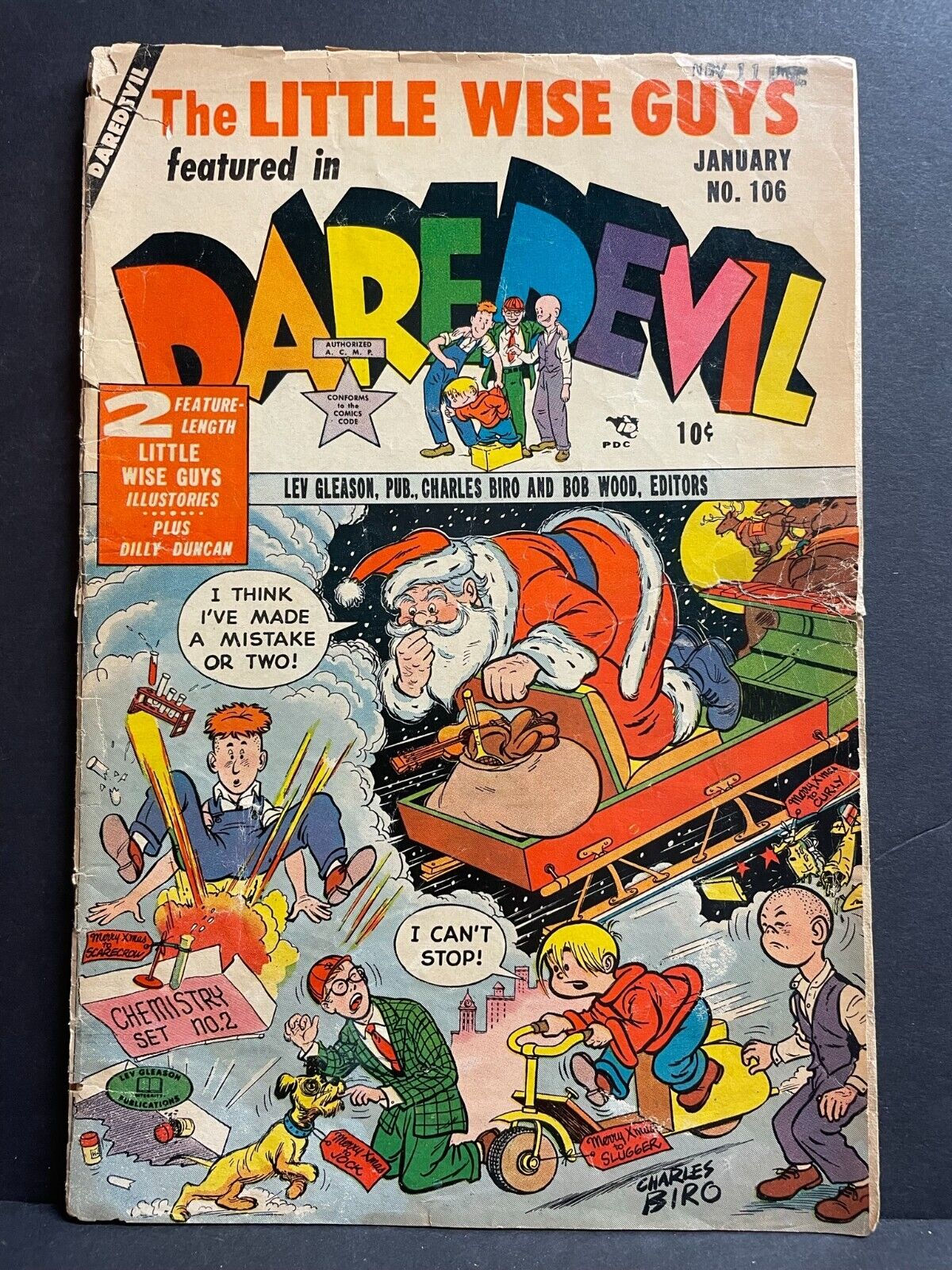Daredevil #106 G 1954  Lev Gleason Publishing Low Grade Comic