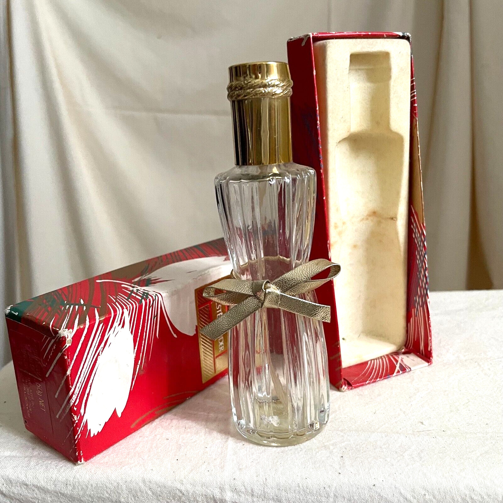 Vintage Youth Dew Eau De Parfum Bottle 50G  In Christmas Box Empty Perfume