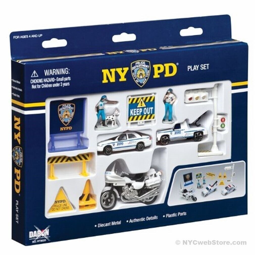NYPD Full Play Toy Set - New York Police Department Souvenir Travel Kids Gift