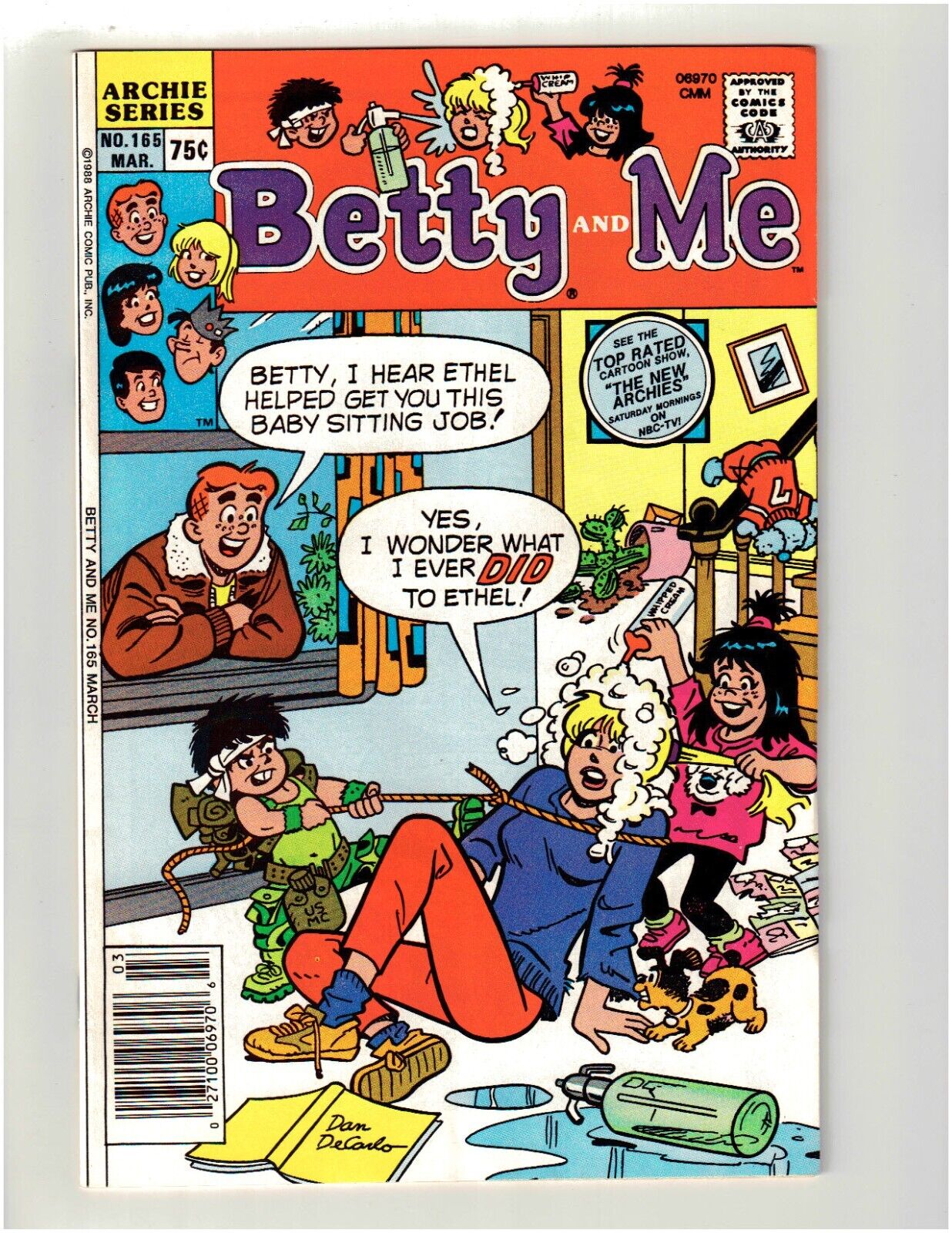 Archies Series - BETTY AND ME (1988 Series)- March #165 Comics Book