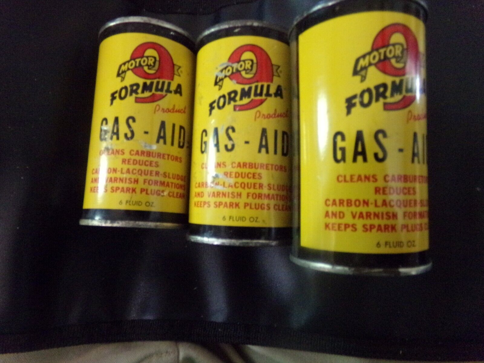 3 cans Formula 9 Gas aid