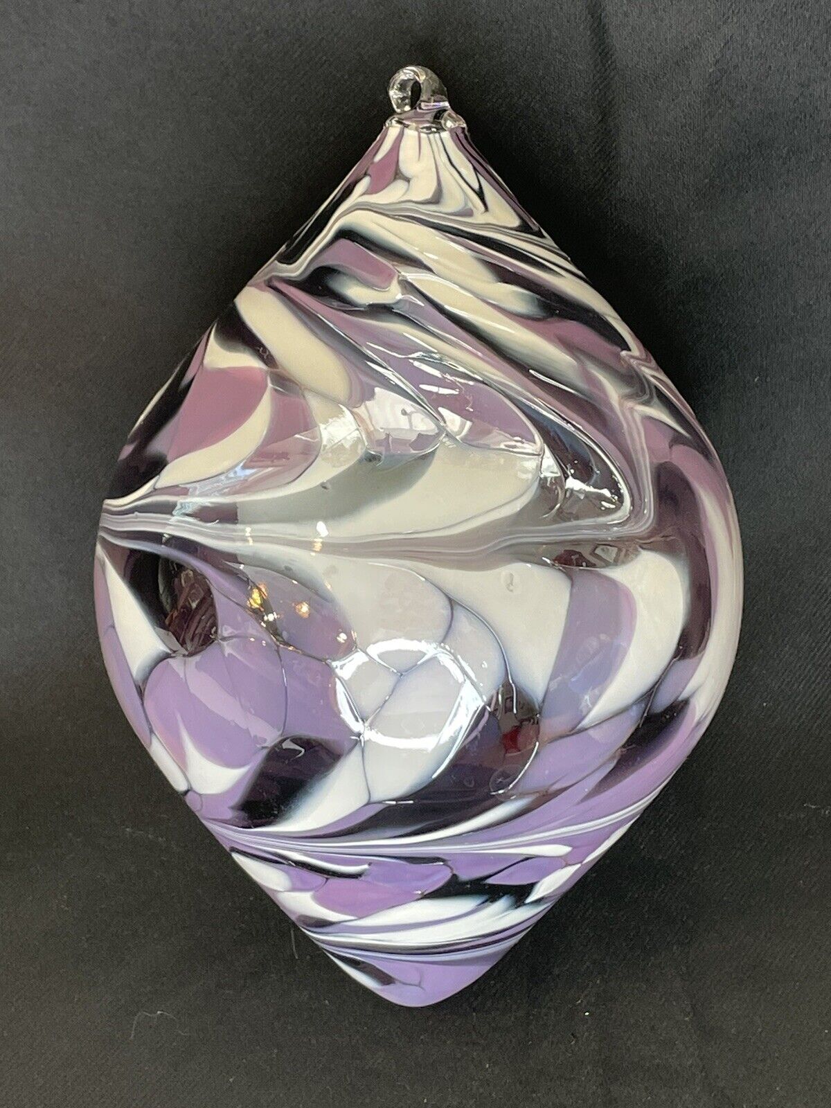 ZORZA (Poland) Hand Blown Glass 7” Ornament
