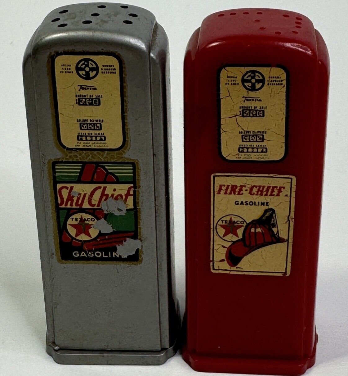 Texaco Sky And Fire Chief Salt And Pepper Shakers 1957