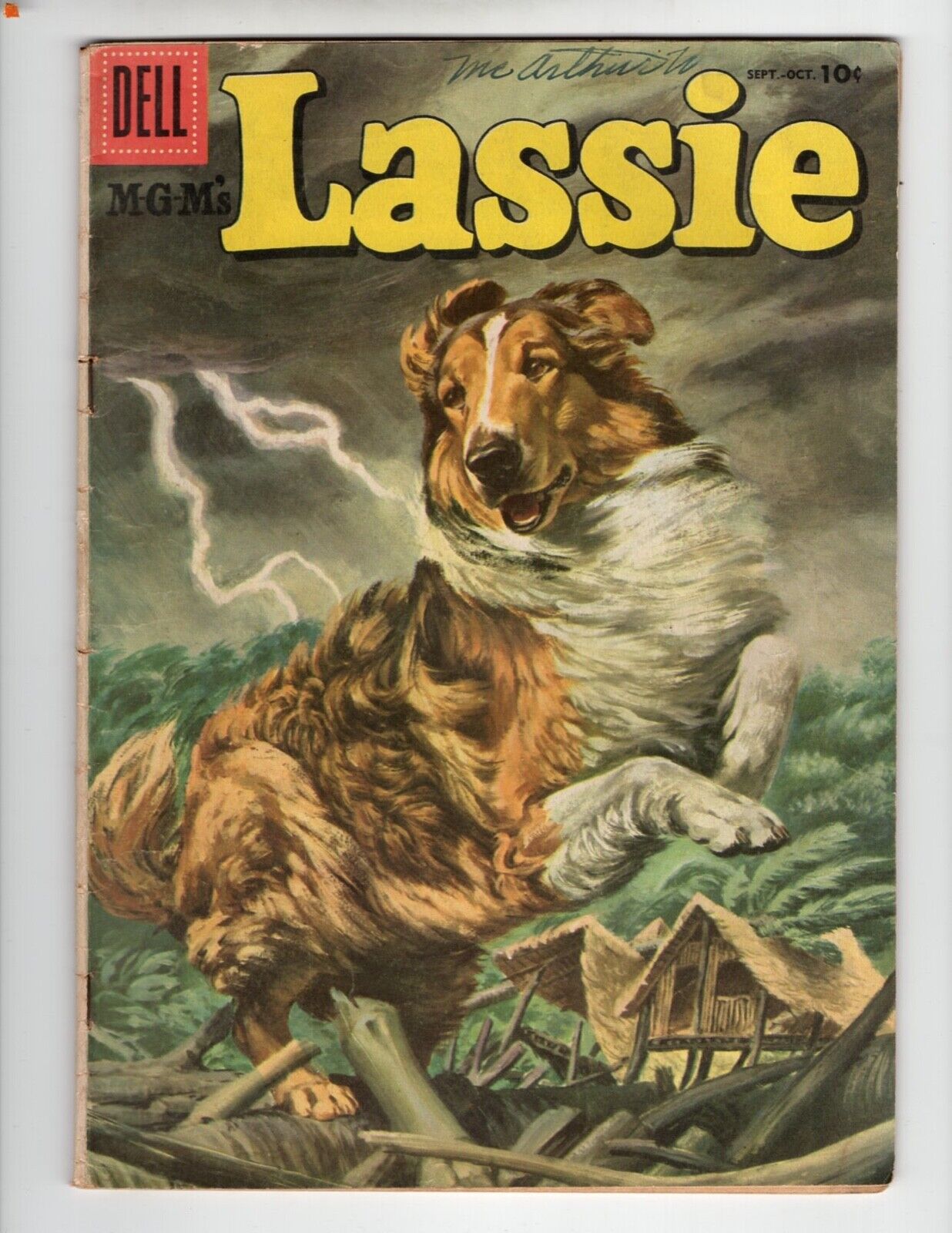 Dell Comics Lassie Volume 1 Book #30 September 1956 Mid Grade