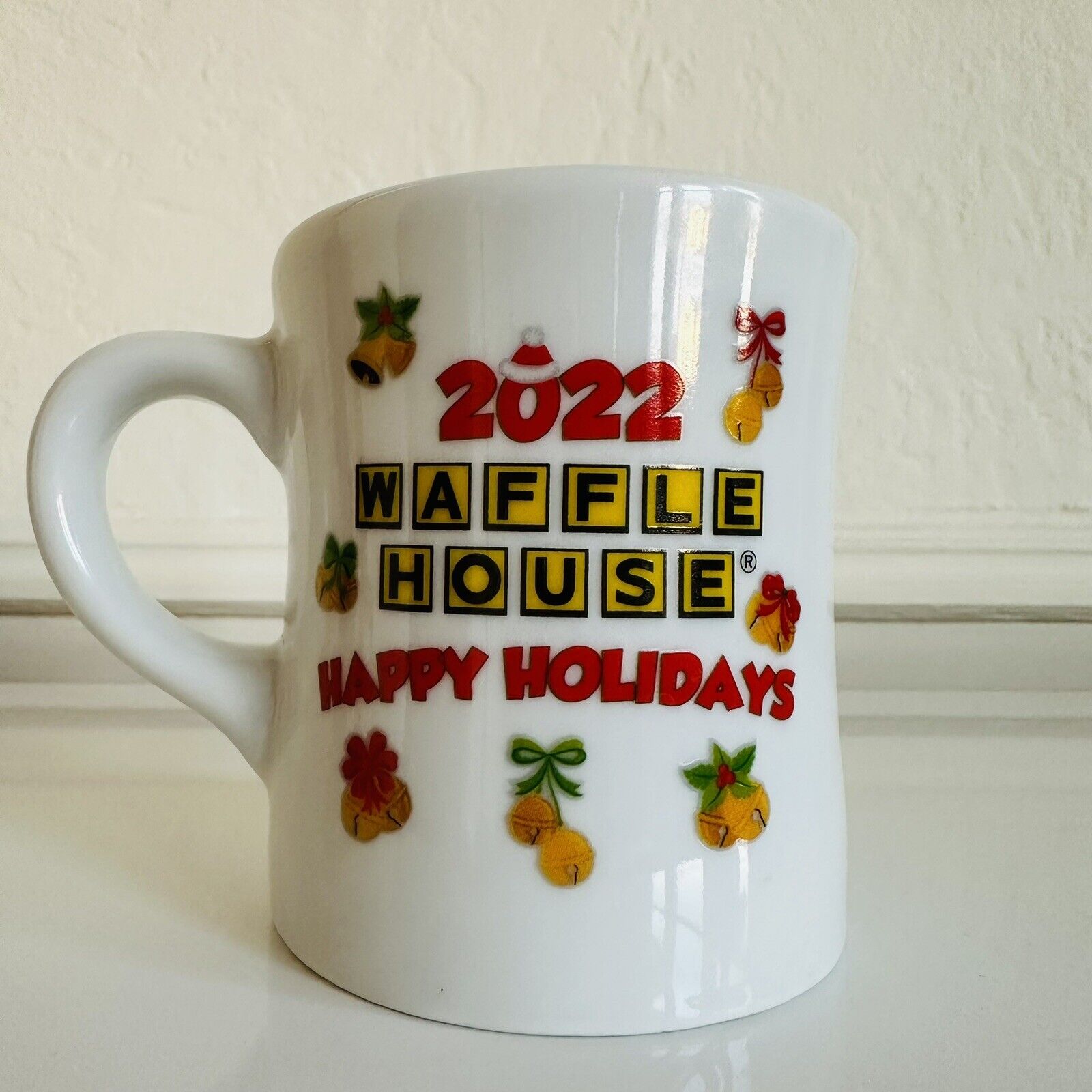 2022 Waffle House, Happy Holidays, Coffee Cup Mug ￼