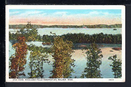 Postcard - Malden Massachusetts - Spot Pond