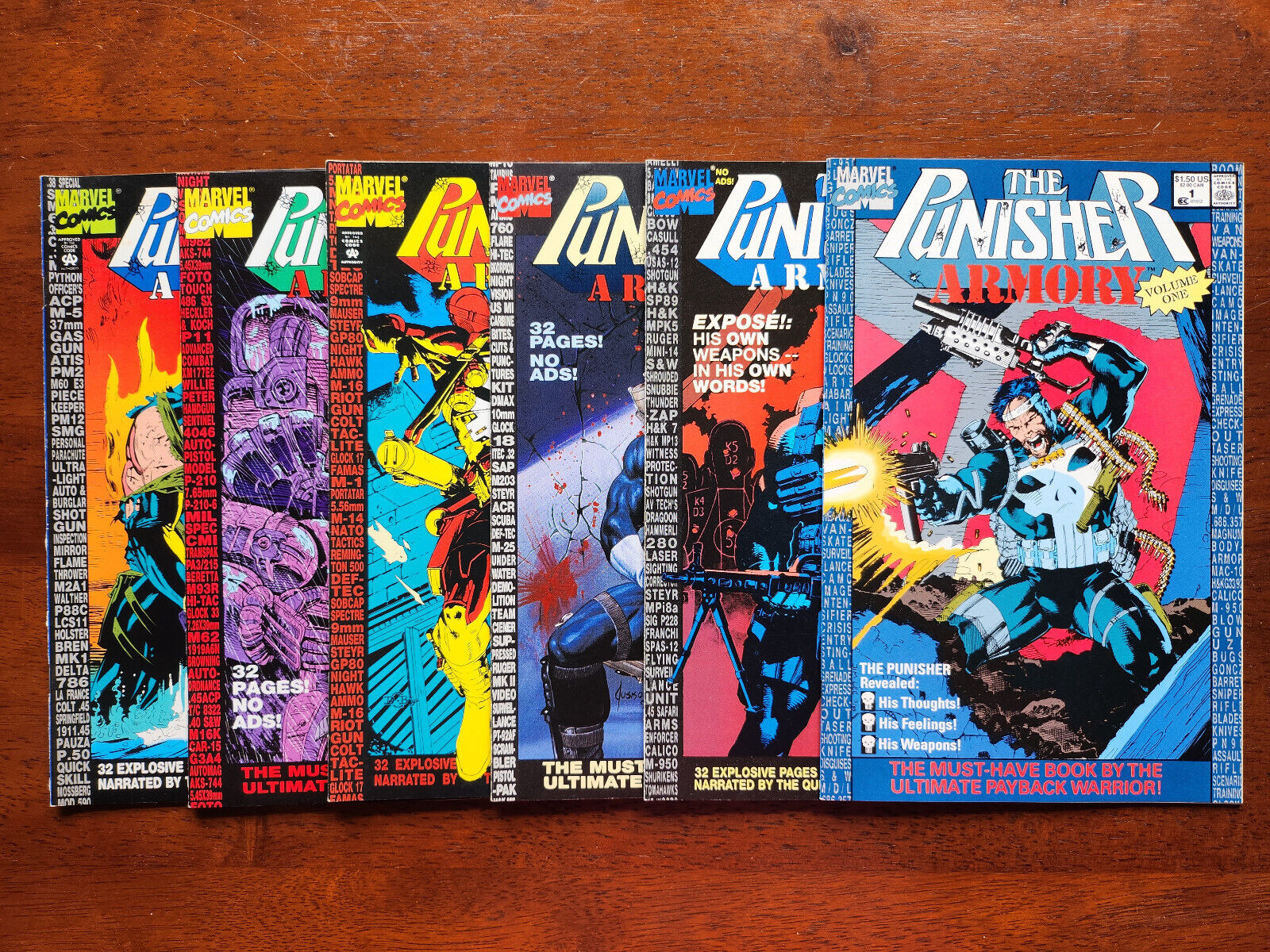Punisher Armory #1-6 (1990 Marvel) Fine