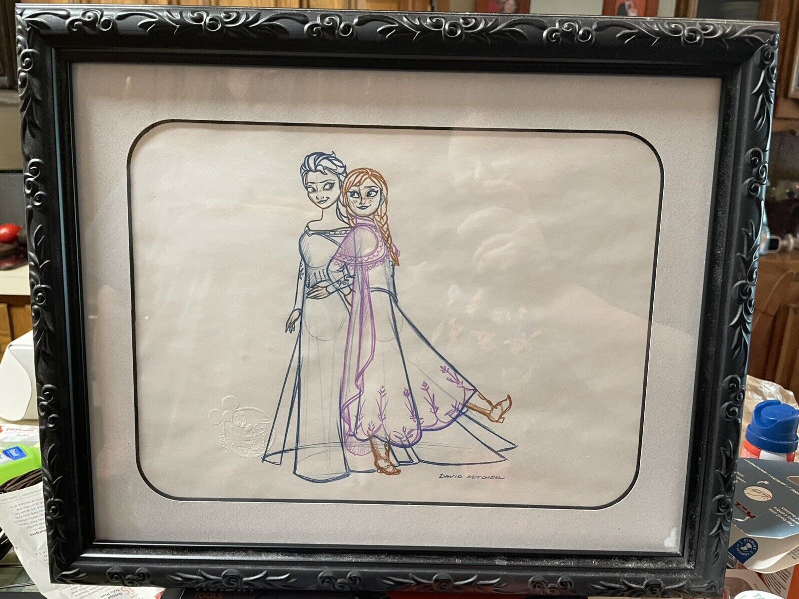 Disney’s Frozen Drawing Anna And Elsa