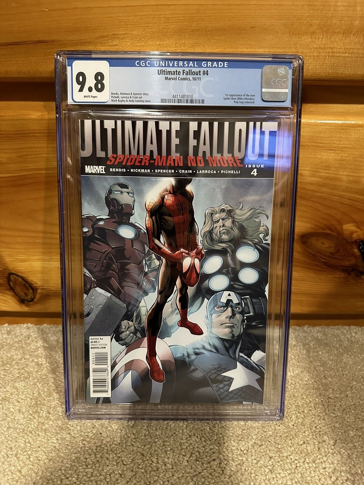 CGC ULTIMATE FALLOUT #4 2011 MARVEL 9.8 1ST APP OF MILES MORALES 1ST PRINT