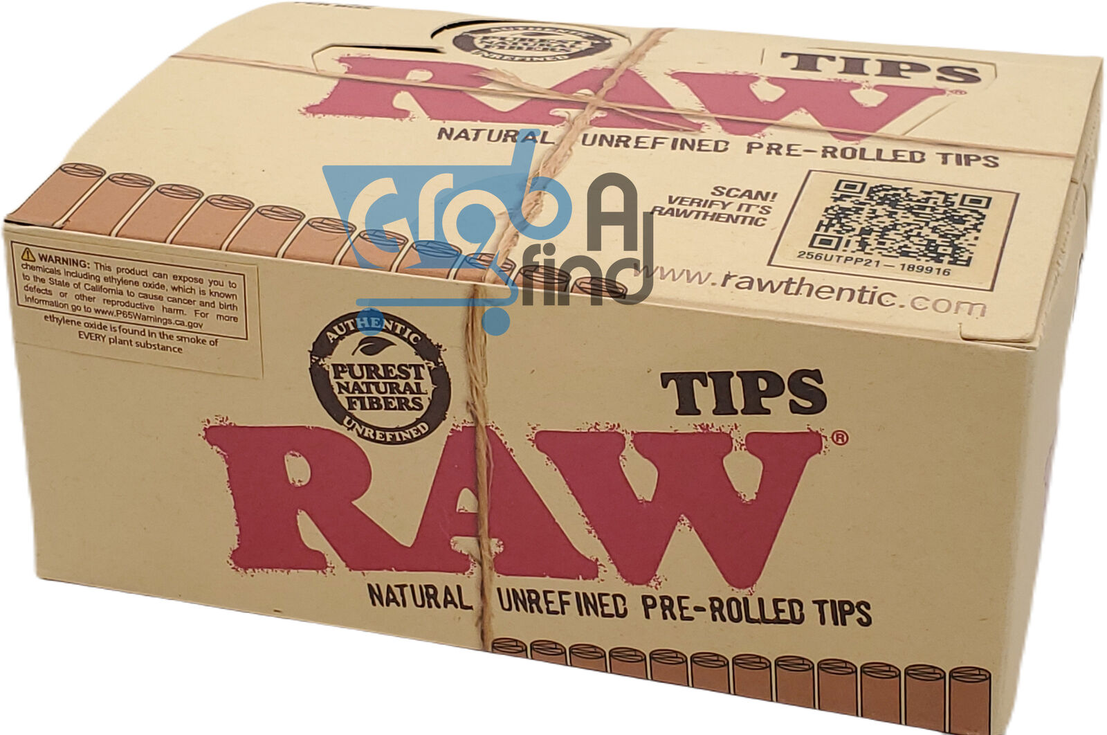 Full Box of RAW Pre-Rolled Tips (20 packs, 21 Tips Per pack, 420 Tips Total)