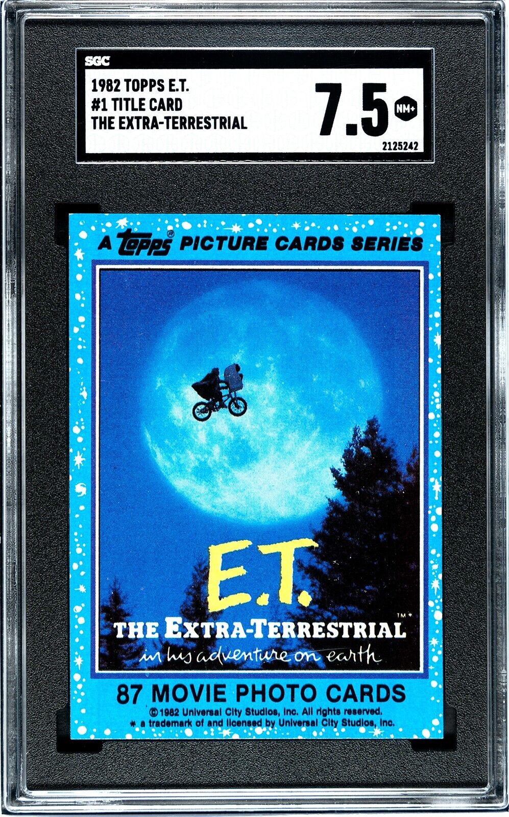 1982 Topps E.T. #1 Title Card | SGC 7.5