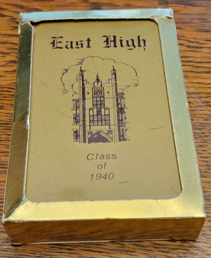 Vintage Class Of 1940 Madison East Wisconsin High School Sealed Playing Cards