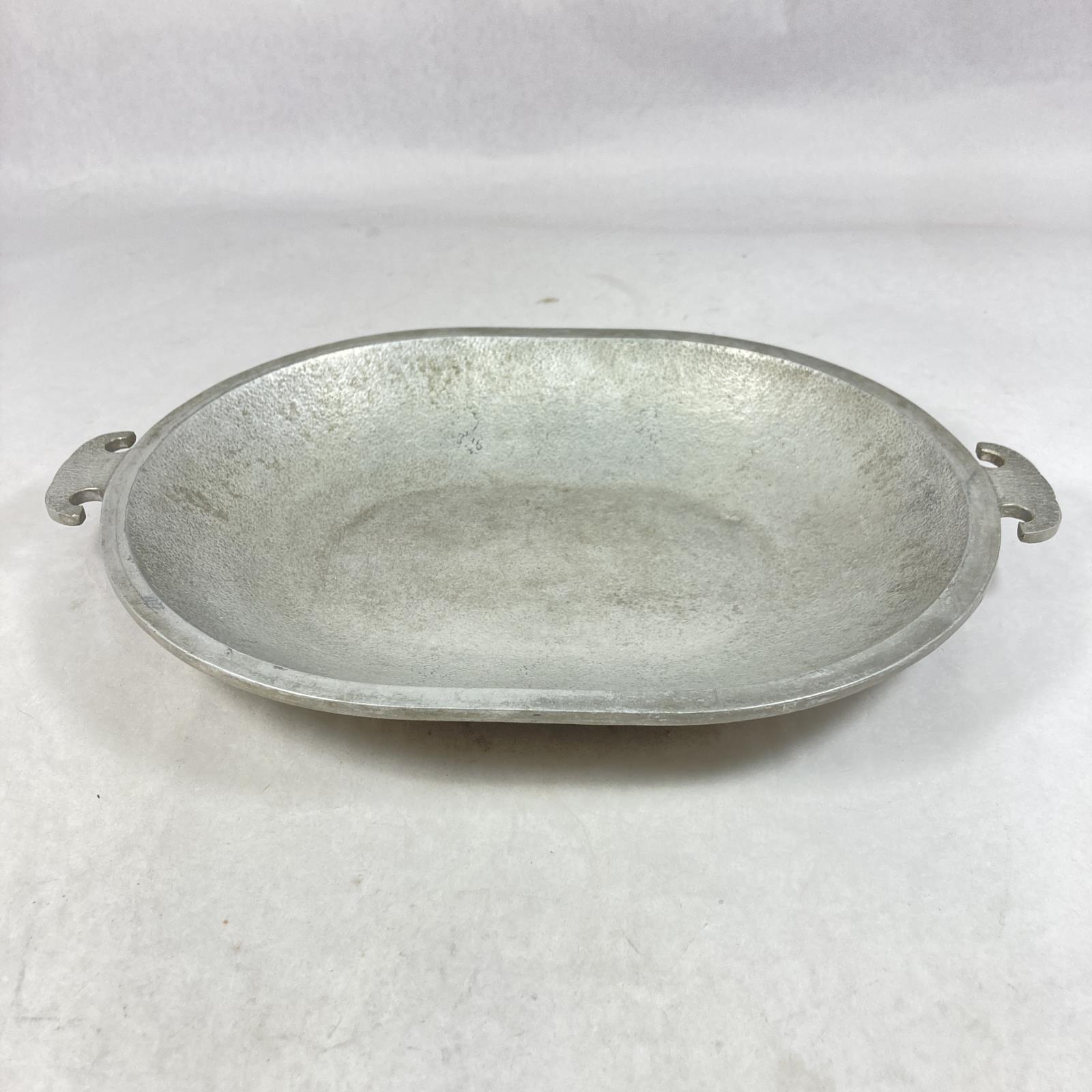 Vintage Guardian Service Oval Aluminum Platter Or Tray No Lid