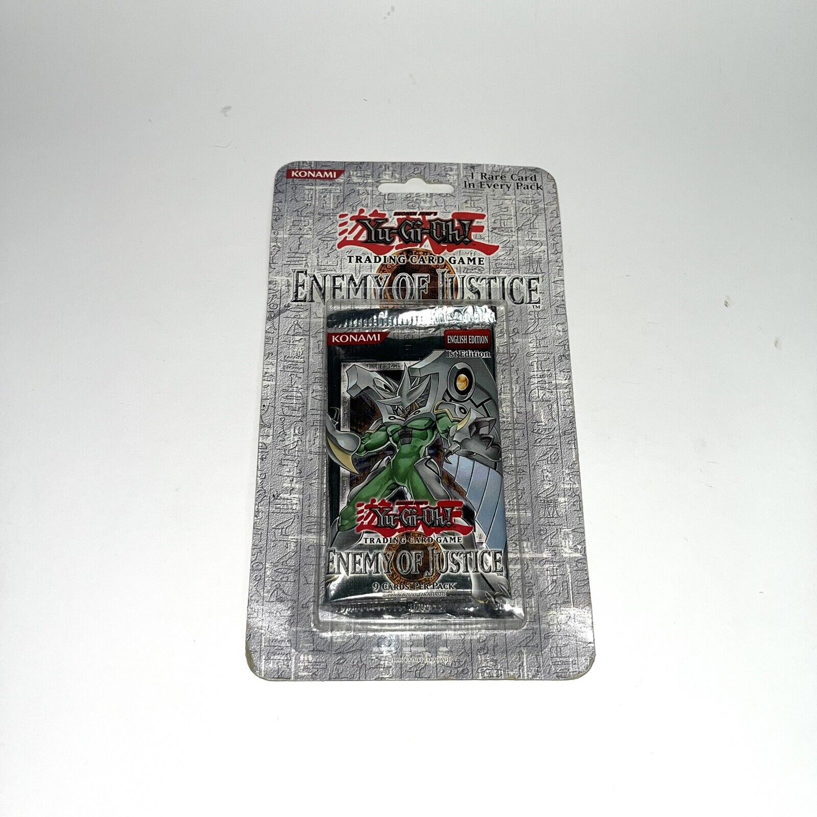 Yugioh Enemy of Justice Blister Booster Pack 1st First Edition Yu-Gi-Oh