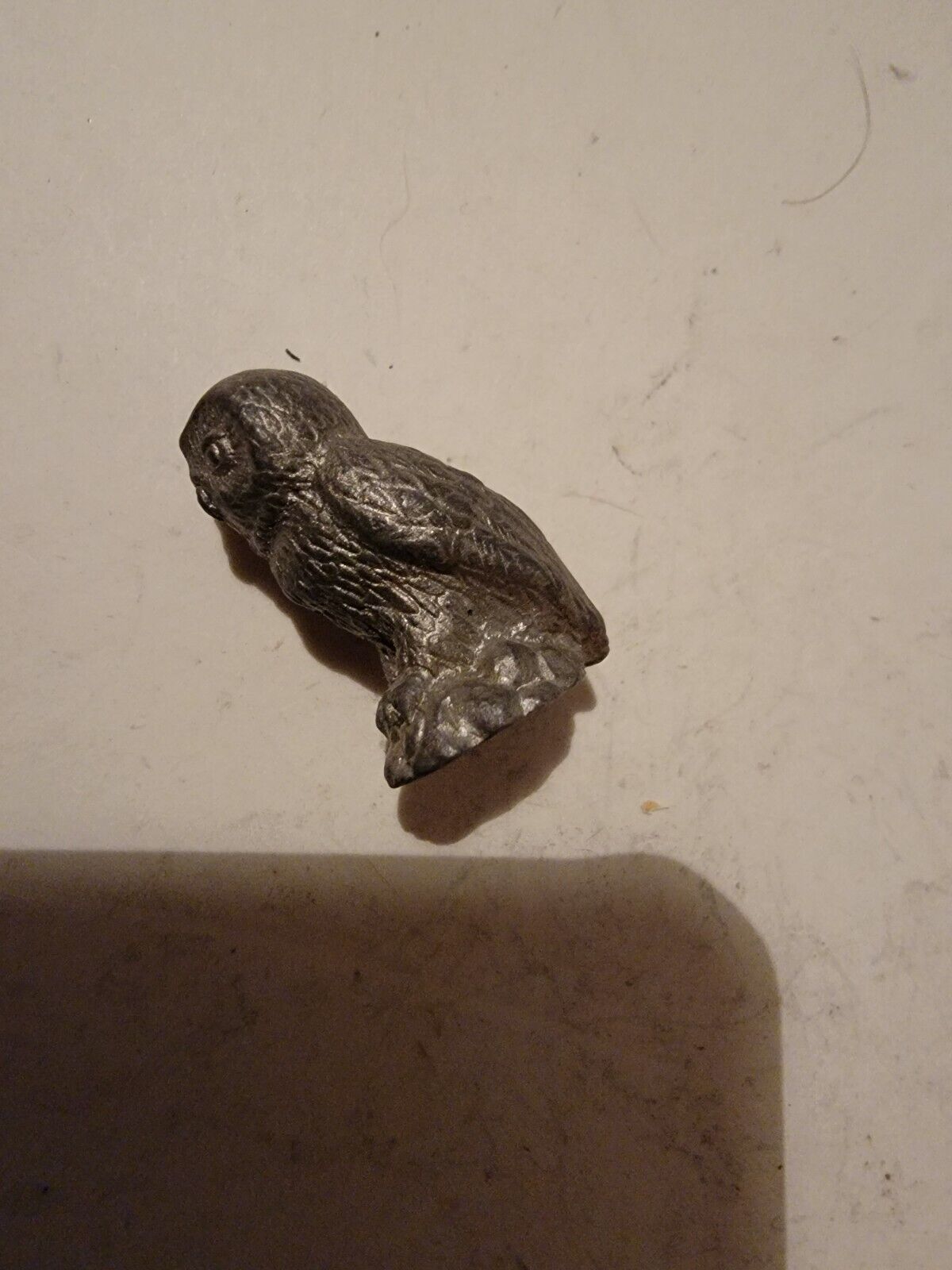 Vintage Fine Pewter Miniature Figure Figurine Collectible 2000 Harry Potter Owl